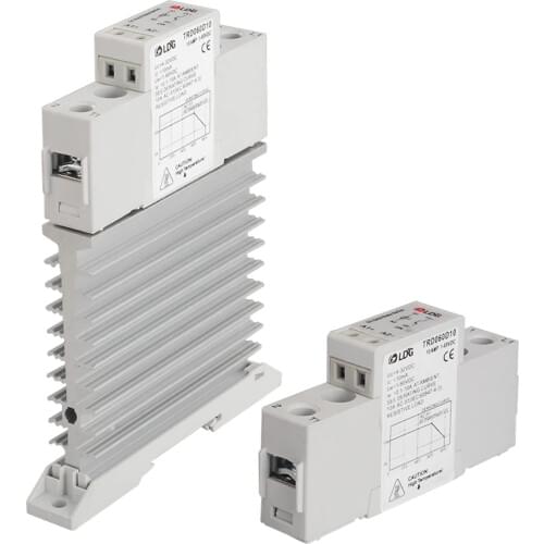 TRD-060D10 Din Rail Mount Single-phase Solid State Relay Module DC 10A DC-DC Radiator
