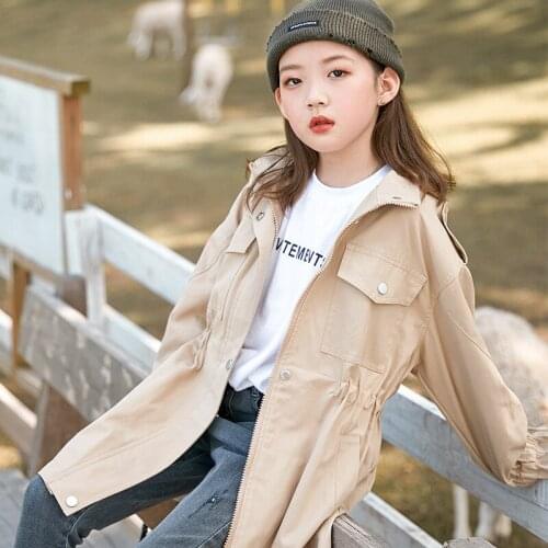 Girls Babys Kids Windbreaker Coat Jacket Outwear 2021 Stylish Spring Autumn Overcoat Top Formal Beach Cardigan Childrens Cloth