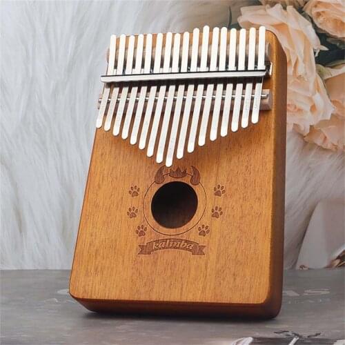 High Quality Wood Mahogany Kalimba 17 Keys Musical Instruments Thumb Piano Creative Music Box Christmas Gift for Music Lovers