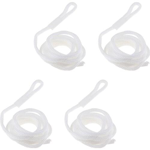 4 Pieces White Double Braid 1/4 INCH X 5 FT Boat Bumper Fender Lines Marine Docking Rope