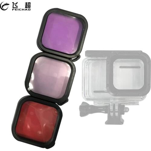 1x Square Color Lens Filter for Insta360 ONE R 4K Edition 1 inch Lens Waterproof Housing Diving Case Action Camera Accessories