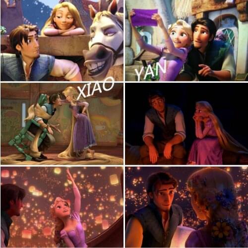 Disney 5D DIY Diamond Painting Rapunzel Lettuce Full Circle Diamond Embroidery Kit Handmade Craft Decorations