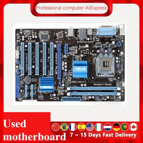For Asus P5P41T PLUS Desktop Motherboard G41 Socket LGA 775 Q8200 Q8300 DDR3 Original Used Mainboard On Sale
