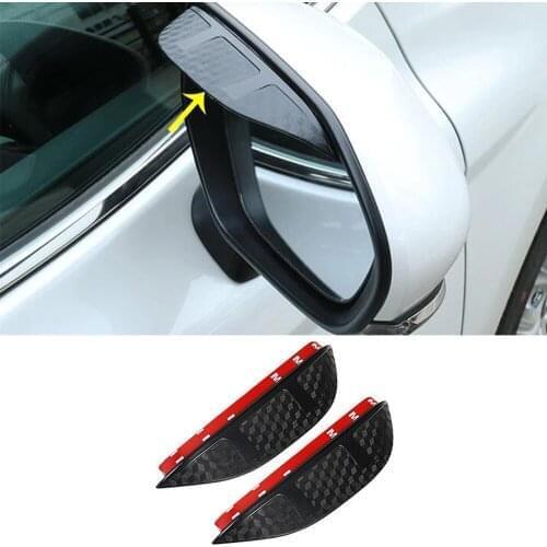 For BMW X5 Xdrive G05 2019 2020 2021 2pcs/set Car Rearview Mirror Rain Eyebrow Protector Cover Guard Sticker Sun Visor Detector