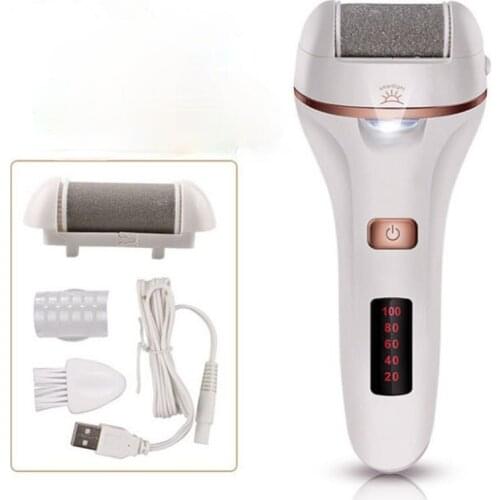 Electric Foot File Grinder Dead Dry Skin Callus Remover Rechargeable Feet Pedicure Tool Foot Care Tools for Hard Cracked Clean