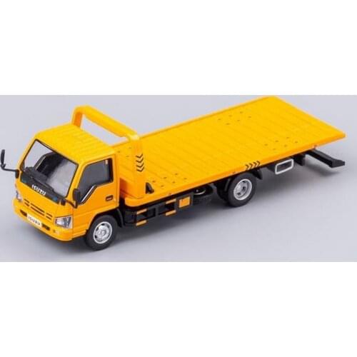 GCD 1/64 ISUZU N Series Shell Flatbed Tow Truck Lorry Yellow Diecast model Elite