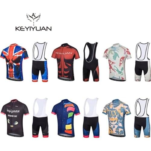 KEYIYUAN new cycling suit suits mens autumn and winter warm perspiration outdoor riding clothes equipped with 3Dbreathablepants