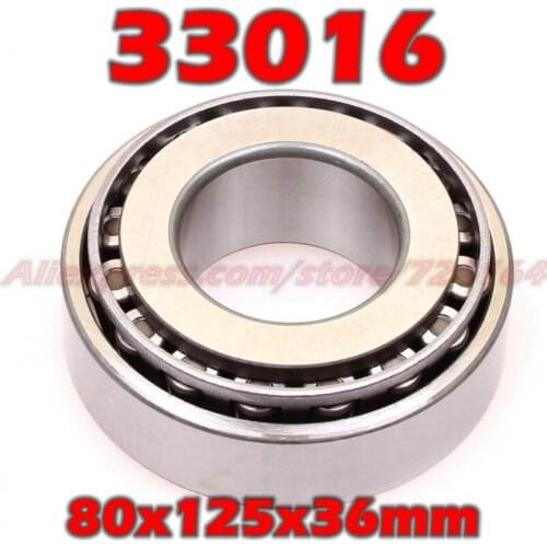80x125x36 mm Tapered Roller Bearings 33016 3007116E HR33016J 33016JR 33016A E33016J 33016VC12 33016U 33016E 80*125*36