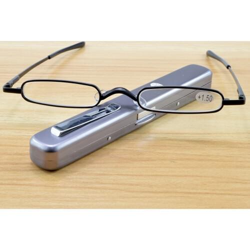 Clara Vida= 2021 Lightweight Ultra narrow and portable Fashion Reading Glasses +0.75 +1 +1.25 +1.5 +1.75 To +4 with case