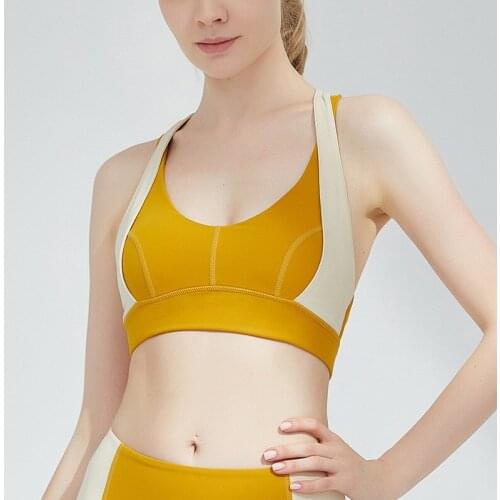 Summer New Women Sports Bra Sexy Cross Back Yoga Bras Shockproof Running Bra Gym Breathable Exercise Fitness Underwear