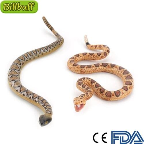 Hot Simulation Crawl Wild Animals Simulation Poison Snake Viper Figure Toy Educational Toy for Children Parent Child interaction