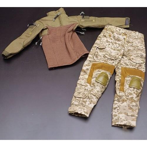 1/6 Scale American Special Forces Costumes Classic Mens Combat Uniforms Combat Pants 12-inch Action Figure Costume Model