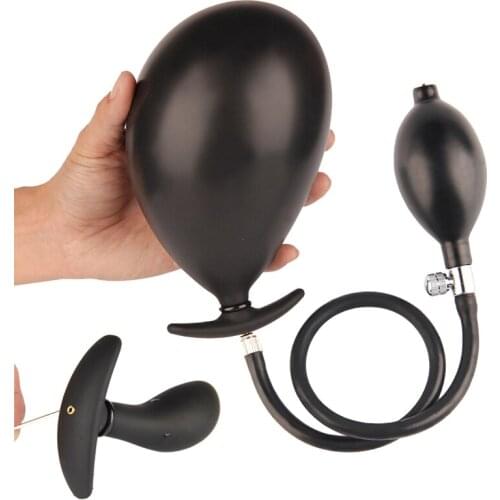 Go Out Inflatable Anal Plug Prostate Stimulator Sex Toys Inflated Butt Plug Anal Expanding Masturbator No Vibrator Adult Toys