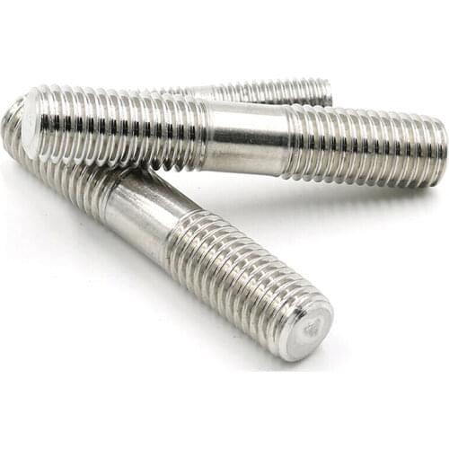 50-100pcs/lot Non-standard customized M4 M5 M6 Stainless steel double left-hand and right-hand threaded screws Dental rod bolt
