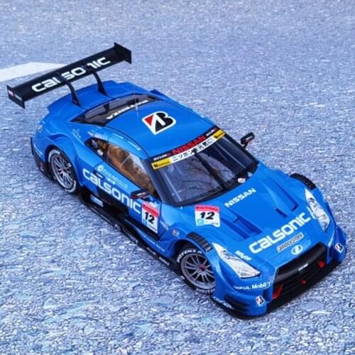 New EBBRO 1:18 Nissan Super GTR Super GT500 2016 12# Blue Rd.2 Fuji Winner Diecast Model Race Car Gifts Collection Metal,Plastic