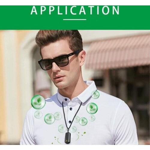 1 PC Portable Negative Ion Air Purifier Necklace Portable Hanging Neck Purifier Fresh Breathing Adult Children