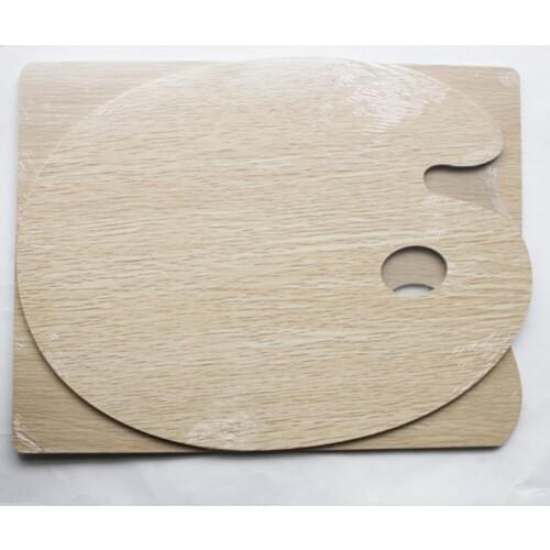 1 Pcs Square round wood Watercolor Palette Paint Tray Plastic for DIY Craft Professional Art Painting