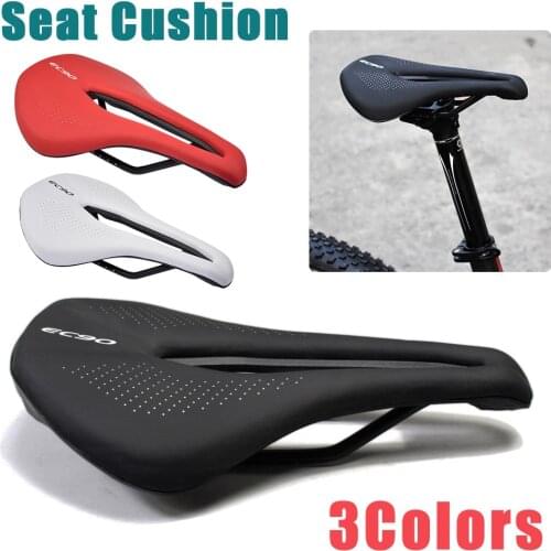 EC90 Bicycle Seat Saddle MTB Road Bike Saddles Mountain Bike Racing Saddle PU Breathable Soft Seat Cushion for Cycling Accessory