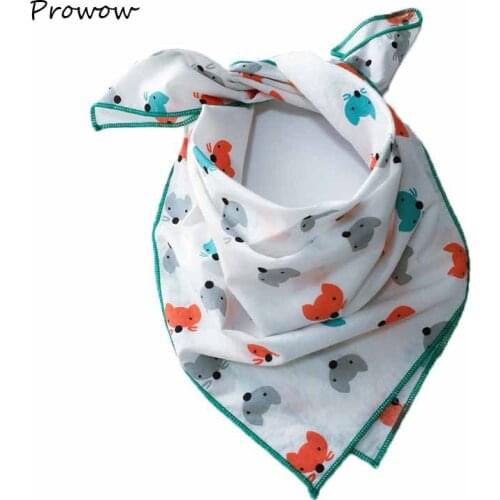 45*45cm baby boy girl Childrens Cotton Scarf Kid cute Neckerchief Collar Kids tiny Collar Square scarf bib soft B046