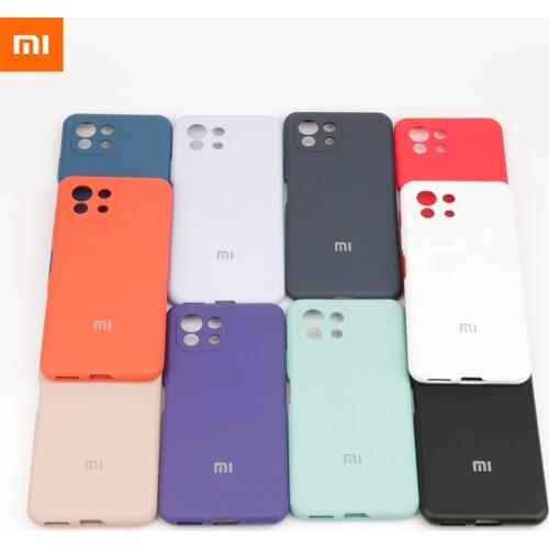 Original Xiaomi Mi 11Lite Silky Liquild Silicone Case Full Protective Back Cover Luxury Shockproof Shell