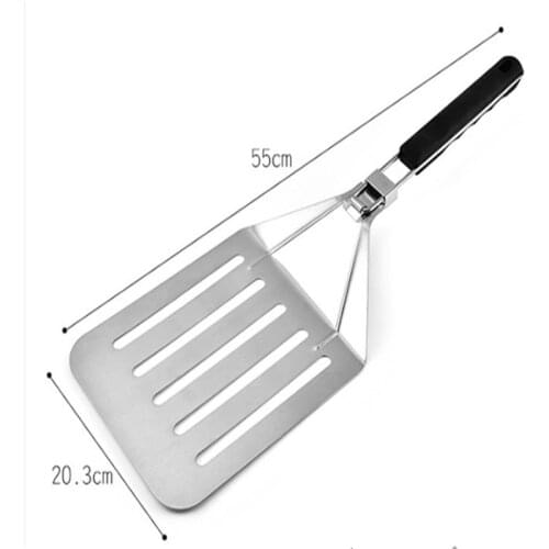 Foldable Aluminum Pizza Peel Shovel With PP Handle Silver Cheese Cutter Cake Shovel Square Pizza Peel Bakeware Cookware Tools