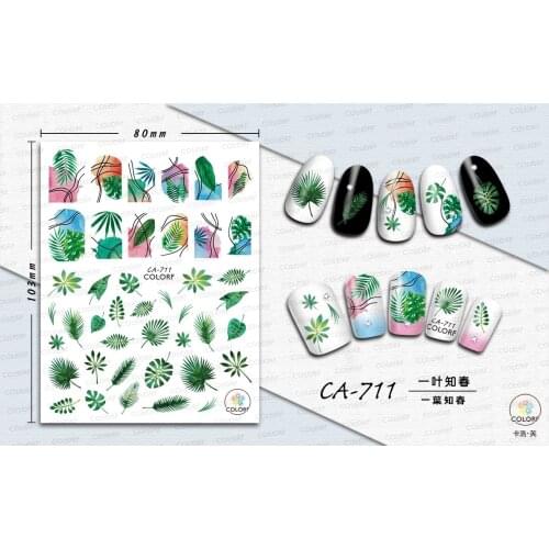 UPRETTEGO SUPER THIN SELF ADHENSIVE 3D NAIL ART NAIL SLIDER STICKER FLORAL GIRLS LEAVES ALPHABET PETALS FLOWER SPRING CA701-716