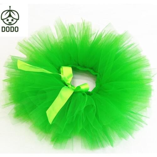 Green Tutu Skirt Ball Gown Girls Tutu Dance Skirt Children Costume Clothing Baby Birthday skirt Halloween Christmas skirt