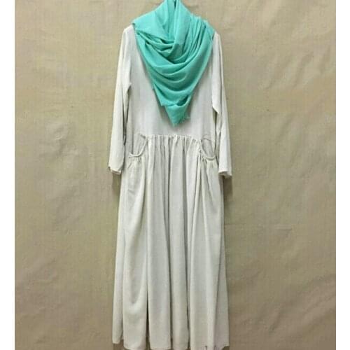 2020 Spring and Autumn womens solid full sleeve dress,comfortable cotton linen casual dress,plus size vintage dress S- 5XL 6XL