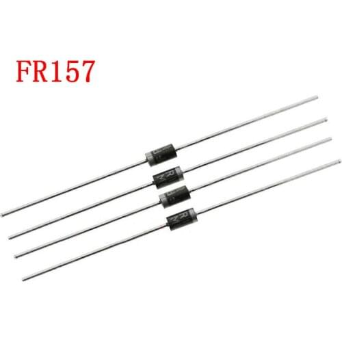 100pcs FR157 1.5A 1000V DO-15 Fast Recovery Rectifier Diode