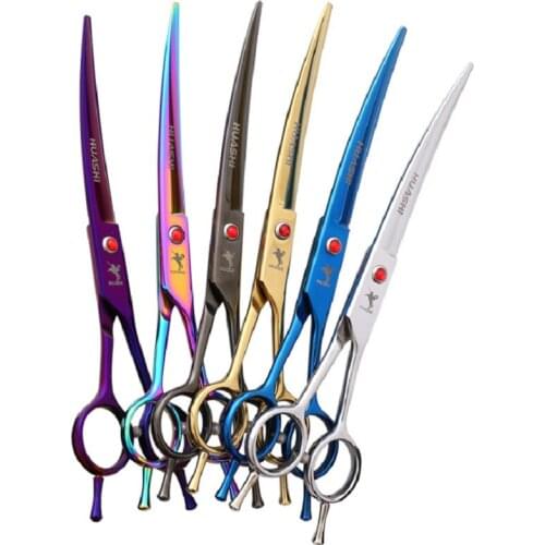 7.0 inch Professional pet scissors for dog grooming High Quality Thinning & Curved Scissors