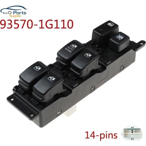 93570-1G110 935701G110 New 14 Pins Front Left Power Window Master Switch For KIA RiO RiO Hybrid 2006-2010