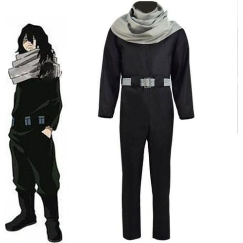 Anime My Hero Academia Cosplay Costumes Aizawa Shouta Cosplay Costume Eraser Head Cosplay Clothes Men Cartoon Black Outfit