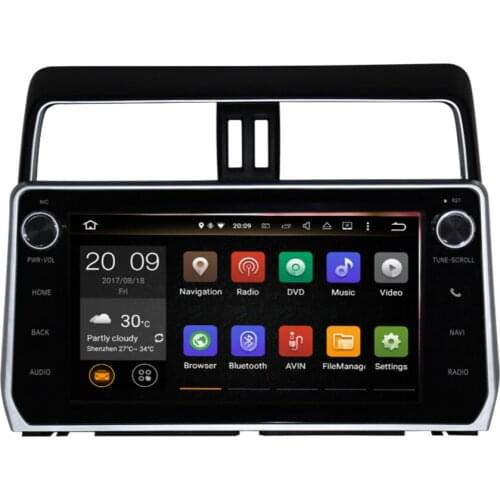 Octa Core 4GB RAM Android 9.0 IPS Screen Car Radio Stereo With Bluetooth For TTOYOTA PRADO/ LC950/ PRADO 950 2018-2020 Wifi OBD