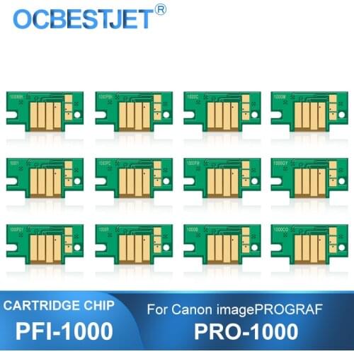 For Canon PFI-1000 PFI1000 Permanent Cartridge Chip For Canon imagePROGRAF PRO-1000 PRO1000 Printer Reset Chips