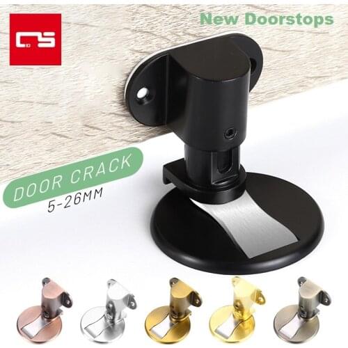 Door Stops Magnetic Door Stopper Adjustable Height Non-punch Available Door Holder Hidden Doorstop Furniture Door Hardware
