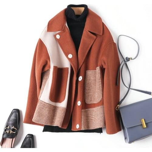 EOENKKY Women's Plaid Coats