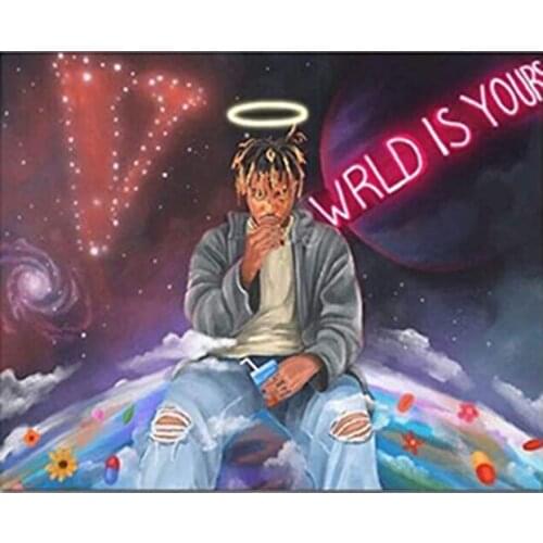 Juice Wrld Decorative Arts Oil Painting On Canvas Hd Modern Home Posters Picture Walking Wall Artwork for Living Room Bedroom