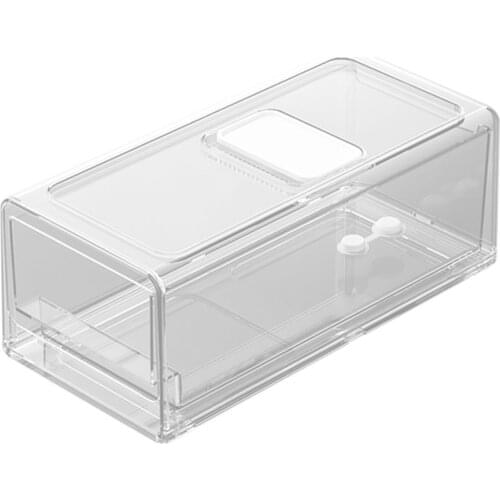 Food Storage Containers with Cover Refrigerator Drawer Stackable Kitchen Pantry Cabinet with Drainage Hole for Freezer LBS