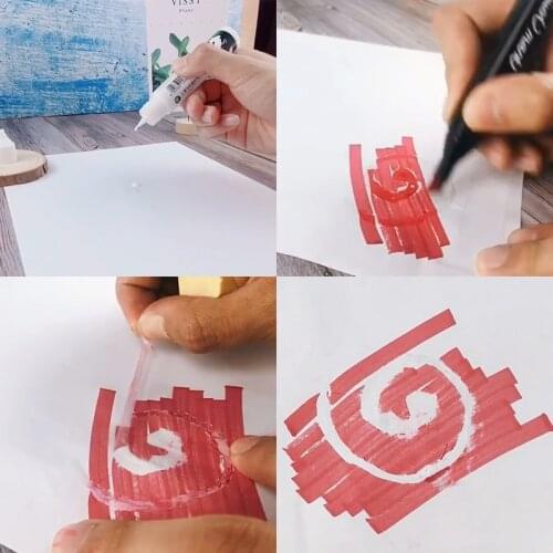 Mark pen blanking liquid pen 30ML watercolor paint covering liquid medium agent blanking glue pen suitable for novices