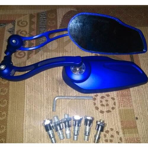 Motorcycle rearview mirror refires rear view mirror electric bicycle motorcycle aluminum rod reflective mirrors