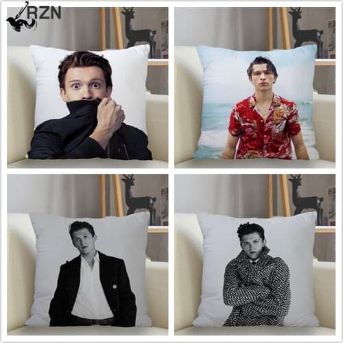 Musife Tom Holland Pillowcase Custom Square Pillow Cover Case Zipper Pillowcase 45*45cm Drop Shipping