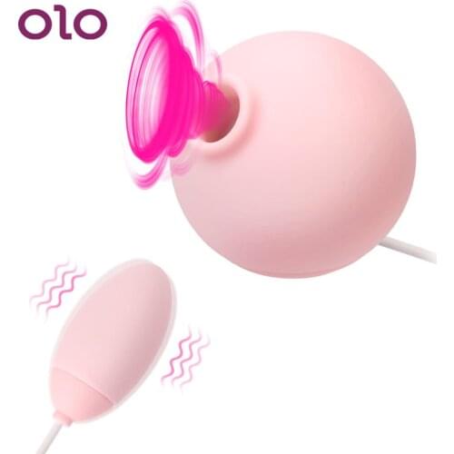 OLO 10 Speed Sucking Vibrator Vibrating Egg Mini G spot Clitoral Stimulate Nipple Massage Sex Toys for Women