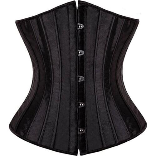 Underbust Corset Top Steampunk Gothic Clothes Bustiers Corsets Plus Size 6XL Belly Sheath Black Waist Trainer Cincher 2021 New