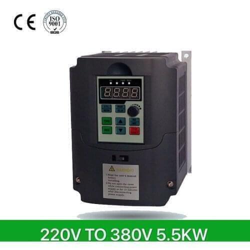 Variable Frequency Converter for Motor Speed Control 220V to 3-phase 380V 5.5kw/7.5kw/11kw Adjustable Speed frequency inverter