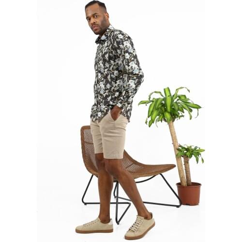 Semco Mens Business Casual Long Sleeved Shirt Classic Striped Male Social Dress Ethnic Pattern Mans Fashion 2021 Soft Cotton