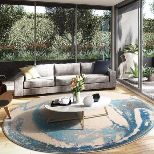 Modern Round Carpets Living Room Nordic Bedroom Carpet Computer Chair Round Rug Sofa Mat Area Room Coffee Rugs Table Floor Study