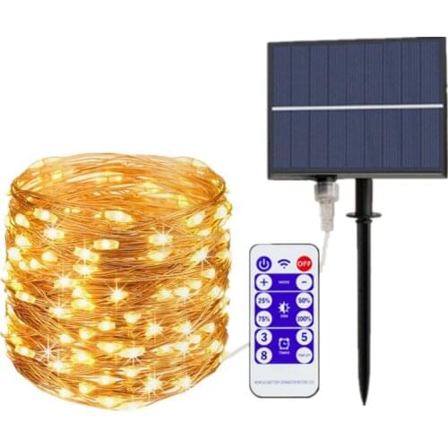 LED Outdoor Solar Lamp String Lights 300/500 LEDs Fairy Holiday Christmas Garland Waterproof Solar Lights Garden Decor 30m 50m