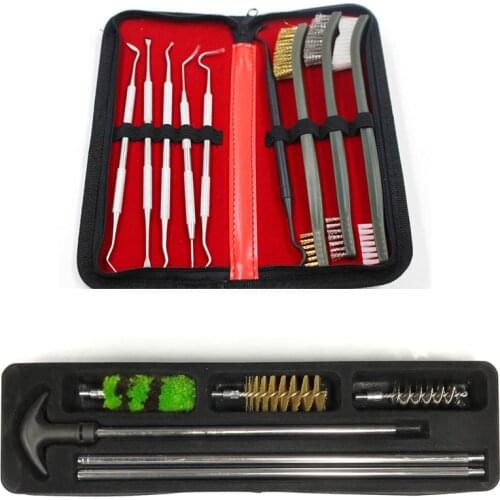 Universal Gun Cleaning Kit Set Tactical Hunting Rifle Pistol Shotgun Handgun 12 GA Gun Hunting Cleaning Tool Set