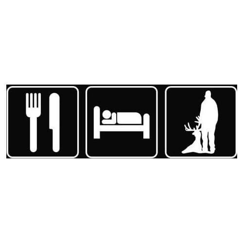 Car styling Eat Sleep Hunt Hunting Funny GUNS Car, Truck Window Vinyl Decal Sticker Hunter Motorcycle sticker