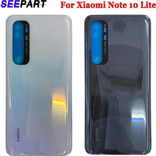 Xiaomi Note 10lite rear battery cover shell rear door glass Xiaomi Note 10lite battery cover rear cover glass replacement